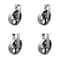 Service Caster 10'' Heavy Duty Semi Steel Cast Iron Caster Set 2 Swivel Locks 2 Rigid, 4PK CRAN-SCC-KP92S1030-SSR-BSL-2-R-2 - alternate 1